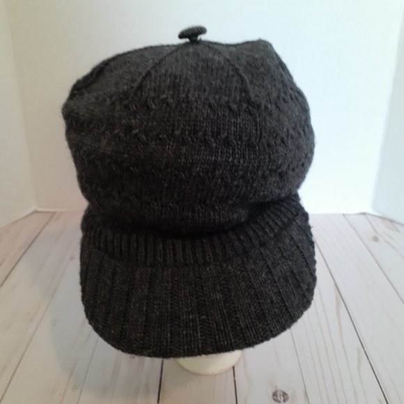 Pistil Cable Knit Brim Beanie Wool Blend Gray - Picture 2 of 10